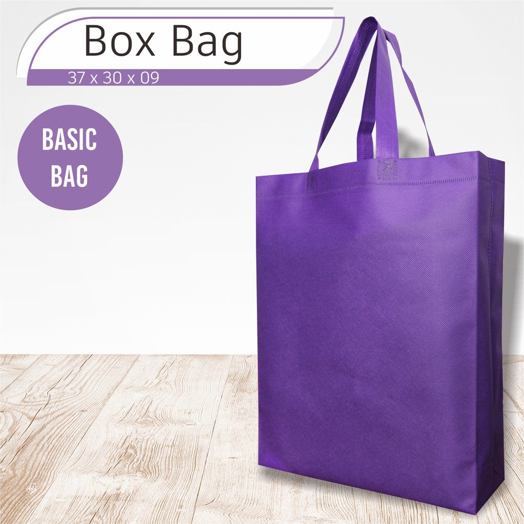Tas Kain Spunbond Tas Spunbond Polos Tas Dokumen Tas Belanja Tas Sembako 37X30X9 - Image 3