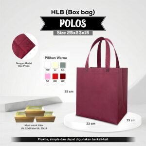 Tas Kotak Nasi 15x15 Tas Tasyakuran Tas Berkat Tas Walimahan Tas Polos Kotak Nasi HSH BOX 25x23x15