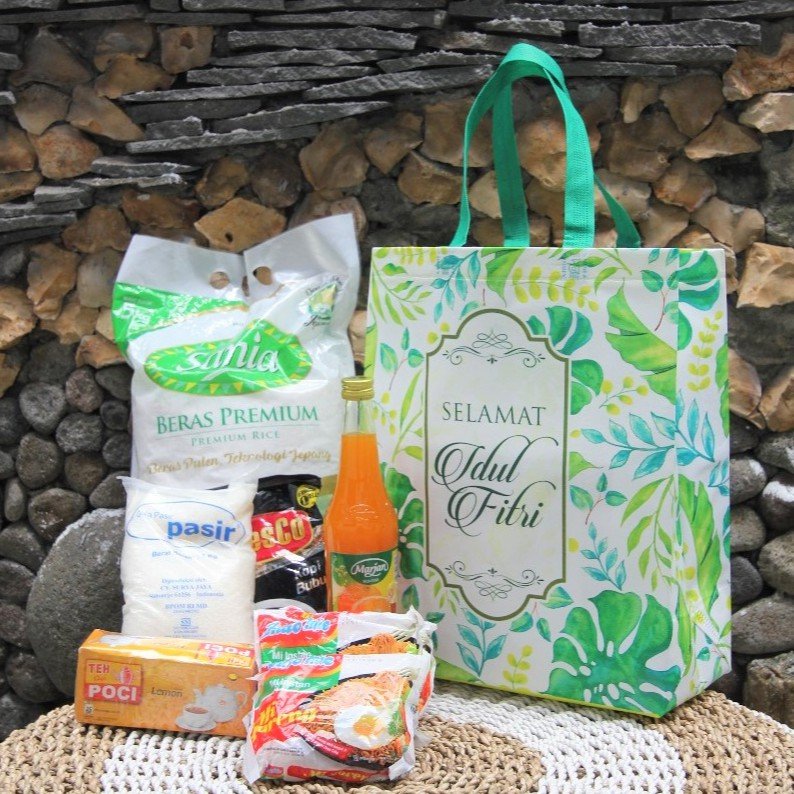 Tas Parcel Lebaran | Tas Hampers Lebaran | Tas Sembako Jumbo | Tas Spunbond Laminasi 39x30x15 - Image 6