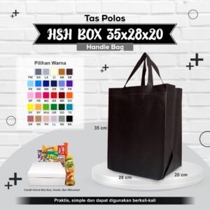 Tas Spunbond Polos 75 GSM 35x28x20 – Sembako & Laundry