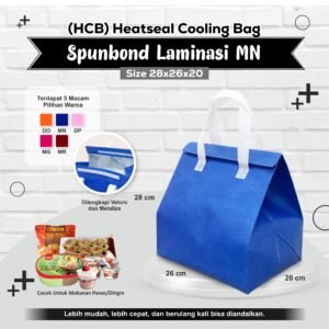 Cooling Bag Tas Bekal Thermal Tas Bekal Anti Air HCB Polos Tas Packaging Thermal 28x26x20