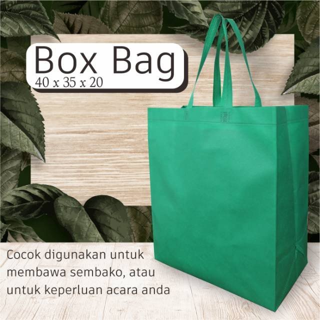 Tas Sembako Jumbo Tas Laundry Besar Tas Spunbond Besar Polos Ukuran 40x35x20 - Image 3