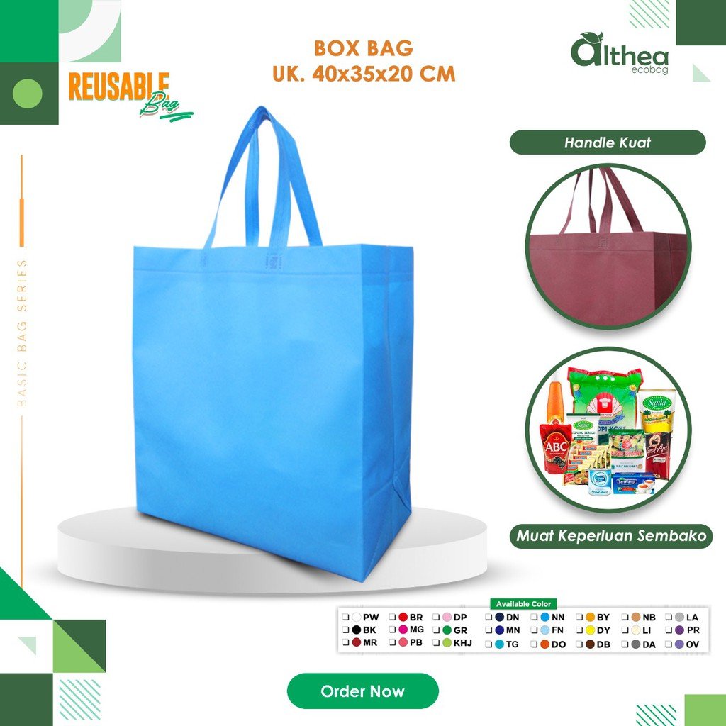 Tas Sembako Jumbo Tas Laundry Besar Tas Spunbond Besar Polos Ukuran 40x35x20