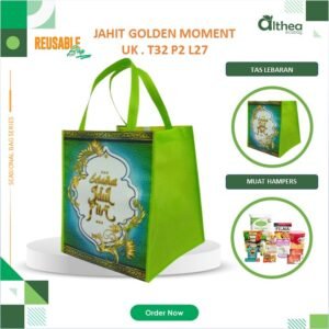 Tas Parcel Lebaran | Tas Hampers Lebaran | Tas Sembako Jumbo | Tas Spunbond Golden Moment 32x27x27