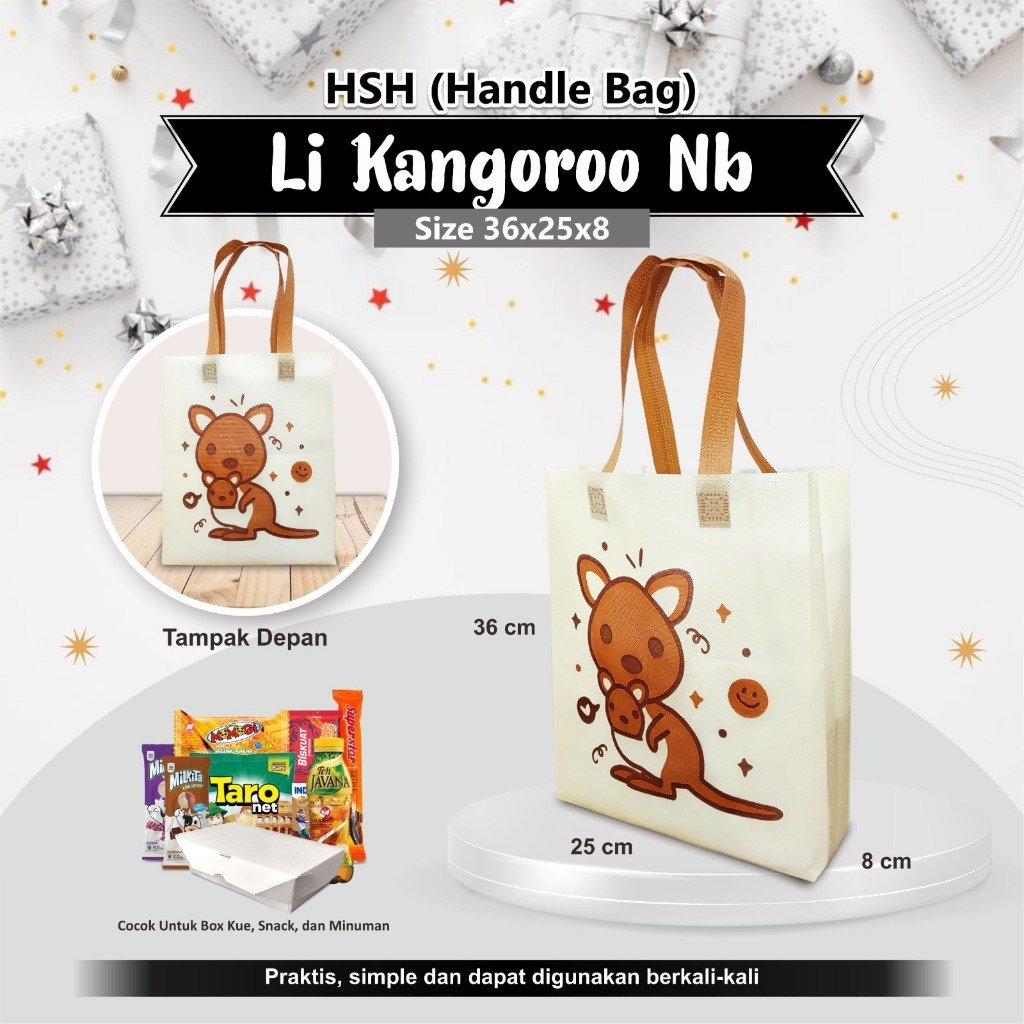 Goodie Bag Birthday Tas Ulang Tahun Tas Souvenir Motif Binatang 36x25x08 - Image 5
