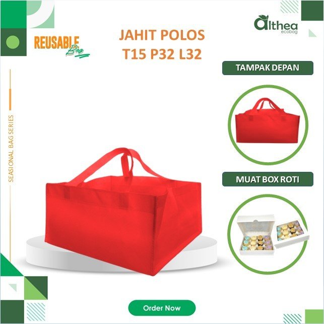 Tas Cake Tas Bakery Tas Spunbond Polos Tas Catering Tas Kotak Nasi 15x32x32 - Image 4