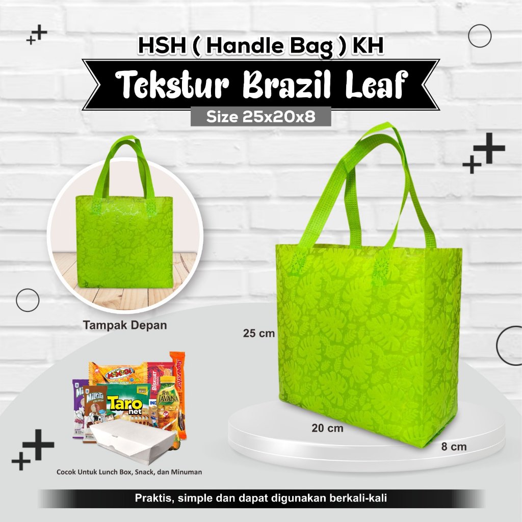Goodie Bag Souvenir Tas Snack Tas Wisuda Tas Spunbond Tekstur Tas Seminar Tas Oleh Oleh Uk 25x20x08 Tekstur - Image 4