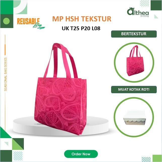 Goodie Bag Souvenir Tas Snack Tas Wisuda Tas Spunbond Tekstur Tas Seminar Tas Oleh Oleh Uk 25x20x08 Tekstur - Image 2