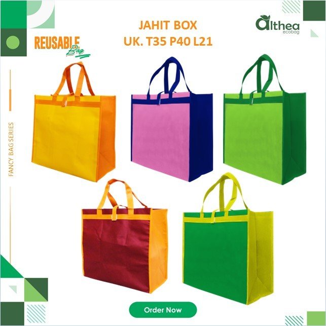 Tas Belanja Lipat Tas Sembako Tas Laundry Tas Spunbond Besar 35X40X21