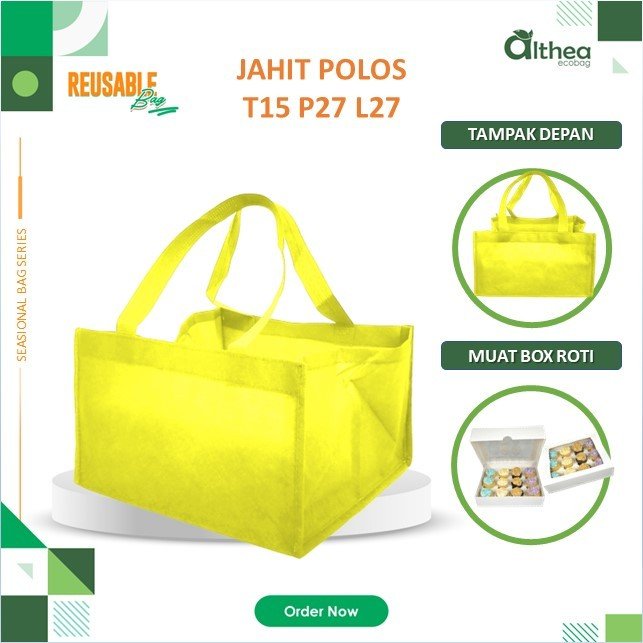 Tas Cake Tas Bakery Tas Spunbond Tas Kotak Roti Tas Spunbond Polos 15X27X27 - Image 4