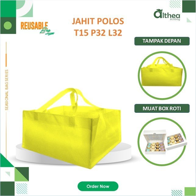 Tas Cake Tas Bakery Tas Spunbond Polos Tas Catering Tas Kotak Nasi 15x32x32 - Image 3