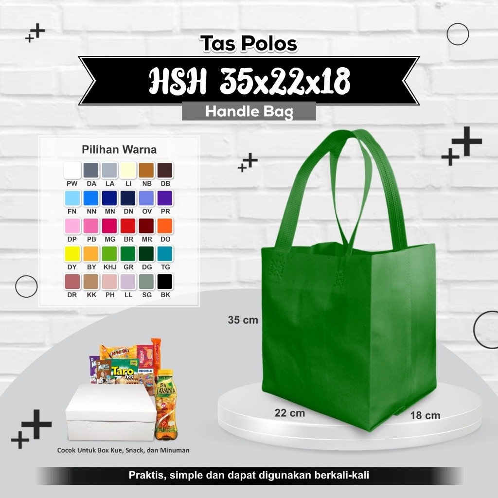 Tas Kotak Nasi 17x17 | Tas Hajatan Tas Syukuran Walimahan | Tas Berkat Tas Tasyakuran | Tas Kotak Nasi Polos 35x22x18 - Image 2