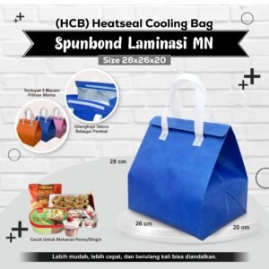 Cooling Bag Tas Bekal Thermal Tas Bekal Anti Air HCB Polos Tas Packaging Thermal 28x26x20