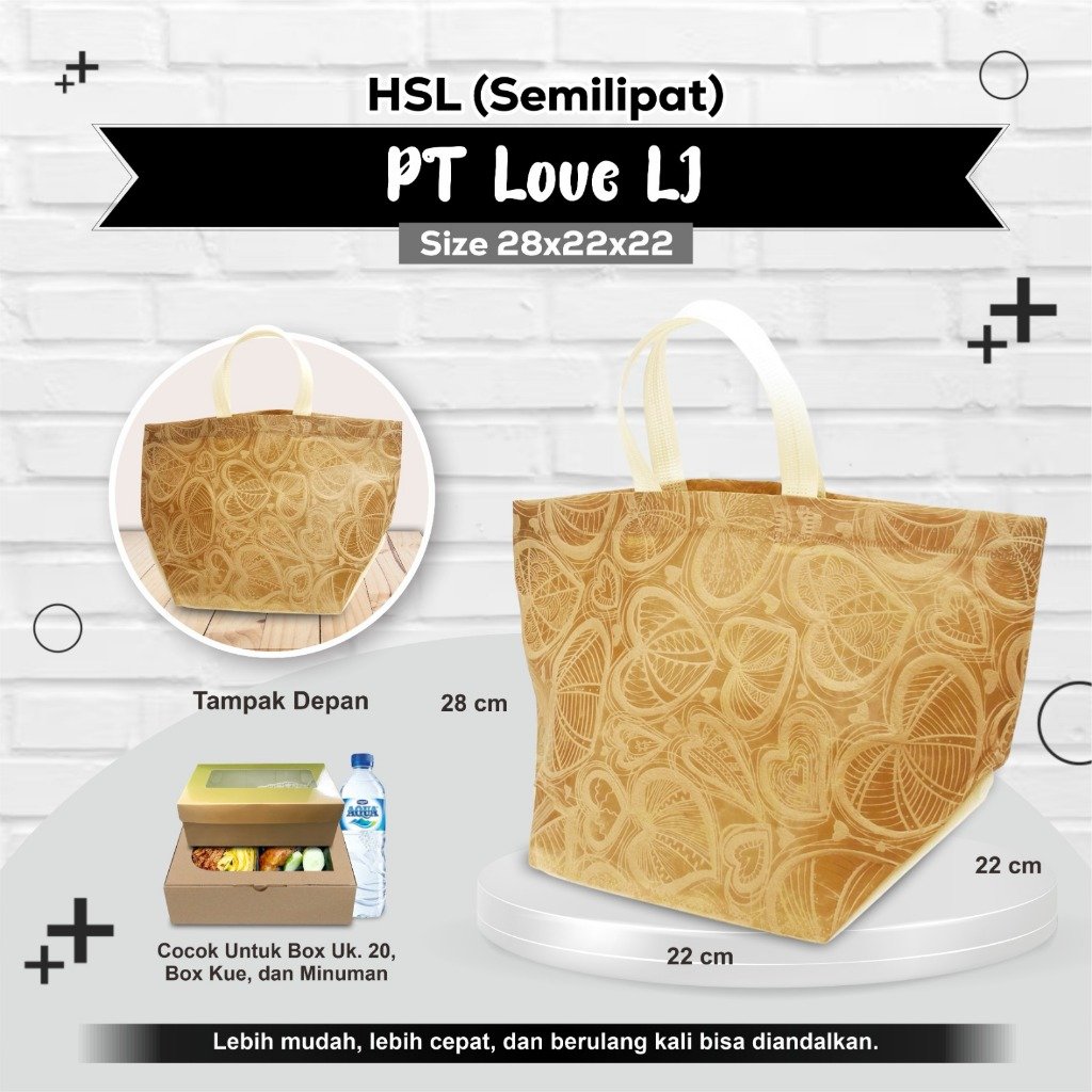 Tas Kotak Nasi Tas Hajatan Tas Tasyakuran Tas Besek Tas Spunbond Tekstur 28x22x22