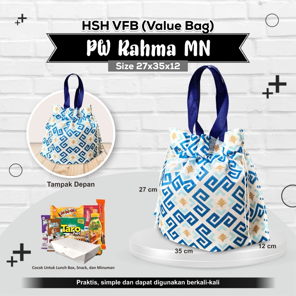 Tas Souvenir Tas Bingkisan Tas Hajatan Tas Snack Tas Roti 27x35x12 Motif - Image 2