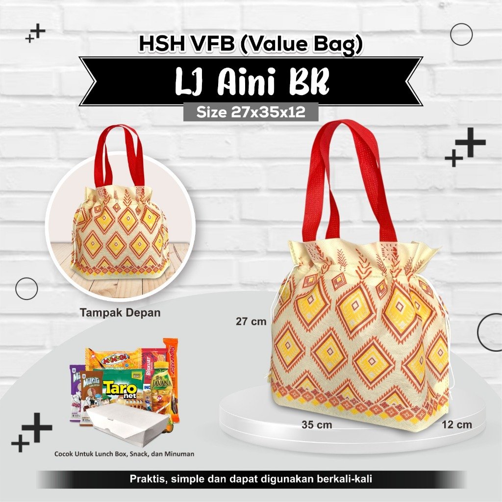 Tas Souvenir Tas Bingkisan Tas Hajatan Tas Snack Tas Roti 27x35x12 Motif - Image 6