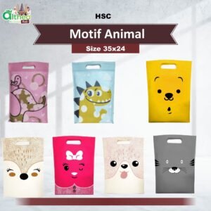 Tas Ulang Tahun Tas Souvenir Tas Goodie Bag Birthday  Motif Animal 35x24
