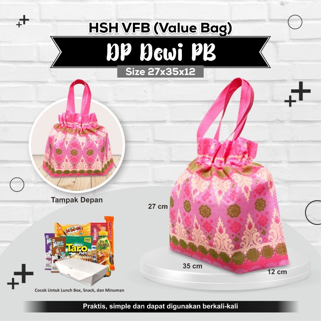 Tas Souvenir Tas Bingkisan Tas Hajatan Tas Snack Tas Roti 27x35x12 Motif - Image 4