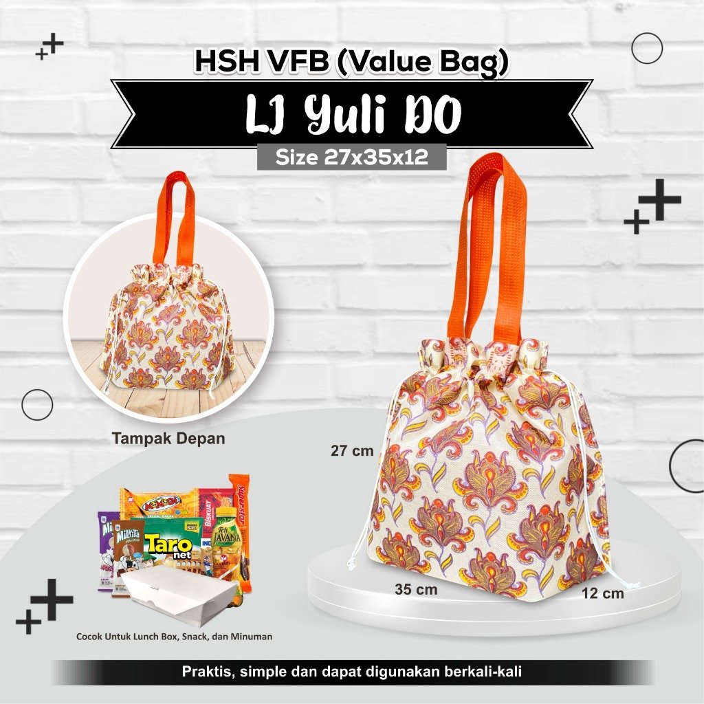 Tas Souvenir Tas Bingkisan Tas Hajatan Tas Snack Tas Roti 27x35x12 Motif - Image 3