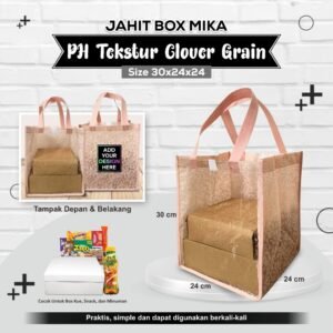 Tas Box Nasi Tas Hajatan Murah Bahan Spunbond Texture Tebal Ukuran 30X24X24