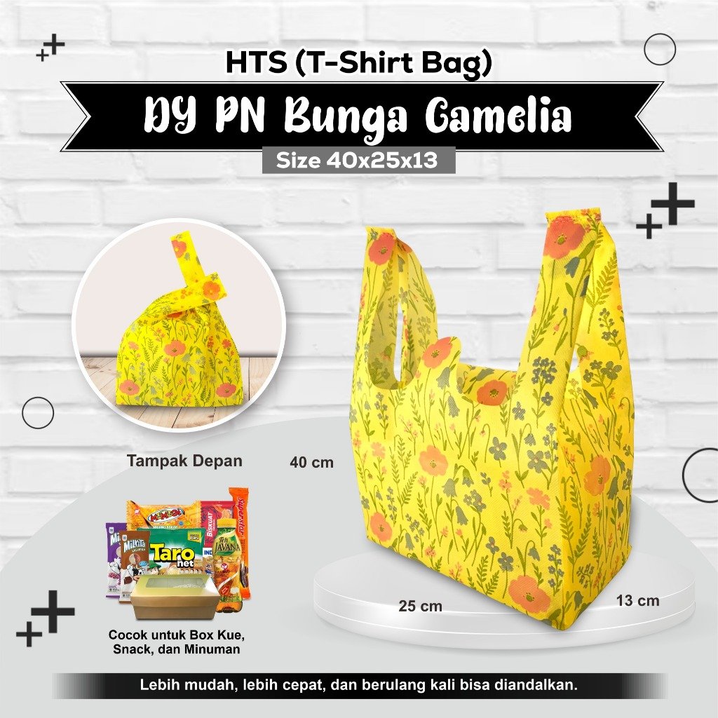Goodie Bag Spunbond Bentuk Kresek Tas Spunbond Motif Tas Souvenir 40x25x13 - Image 2