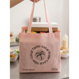 Tas Spunbond Custom Tas Custom Bakery Shopping bag Spunbond Murah