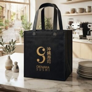 Tas Packaging Spunbond Resto Custom Tas Spunbond Custom Okinawa Sushi