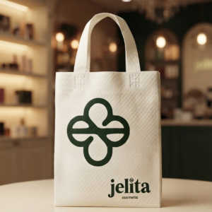 Goodie Bag Kosmetik Sablon Logo Tas Spunbond Custom Tas Kosmetik Custom