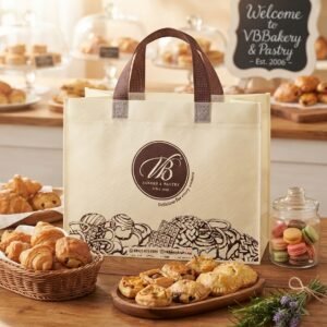 Tas Spunbond Custom untuk Bakery & Kue | Goodie Bag Custom VB Bakery