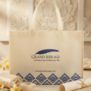 Tas Spunbond Hotel Custom Berkualitas Bisa Sablon Logo & Custom Ukuran | Tas Packaging Spunbond Custom Hotel | Branding Profesional untuk Hospitality