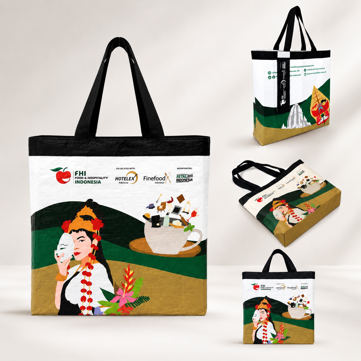 Woven bag custom dan PP woven bag untuk retail, event dan packaging