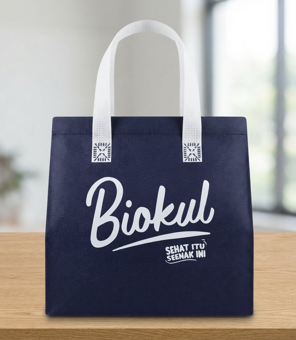 Thermal Bag Custom Laminasi | Cooler Bag Spunbond Custom Biokul