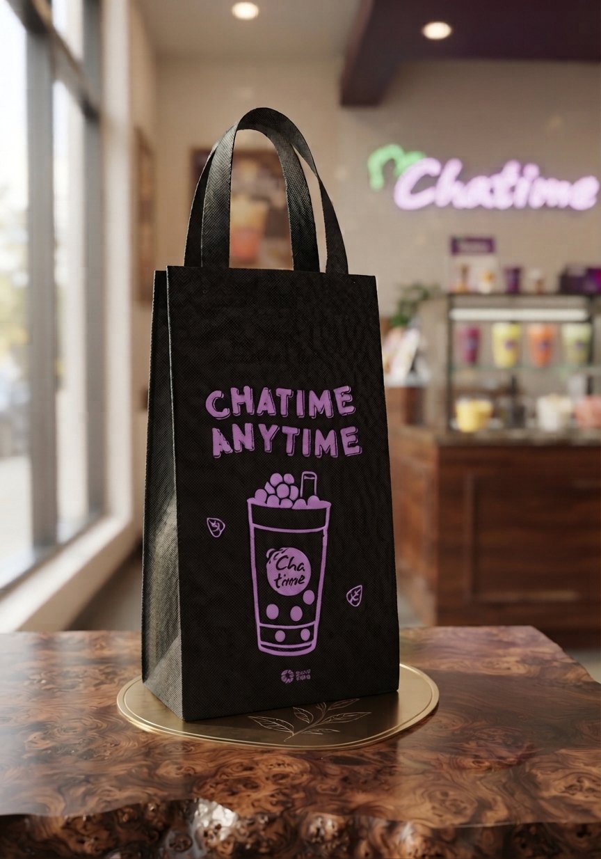 Tas Spunbond Custom Cafe | Tas Packaging Custom Chatime