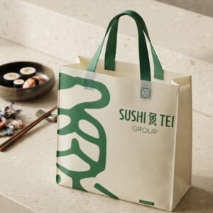 Tas Spunbond Custom | Tas Takeaway & Packaging Makanan Custom Sushi Tei