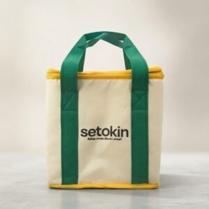 Cooler Bag Spunbond Custom Jahit | Tas Thermal untuk Frozen Food Setokin