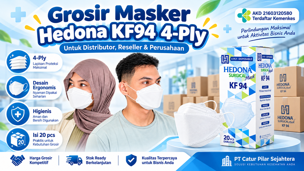 Grosir Masker Medis Hedona KF94 4 Ply