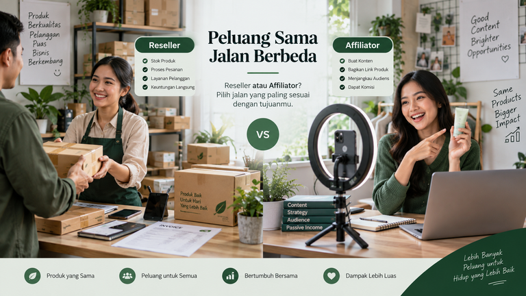 Reseller atau Affiliator? Pilih Cara yang Paling Cocok untuk Mulai Jualan Bersama CPS